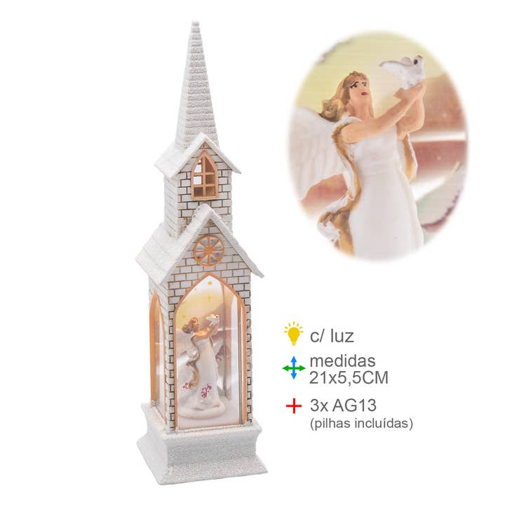 Angel Lantern with Water 21x5.5cm (2 units) for wholesale by Esoterica Arte