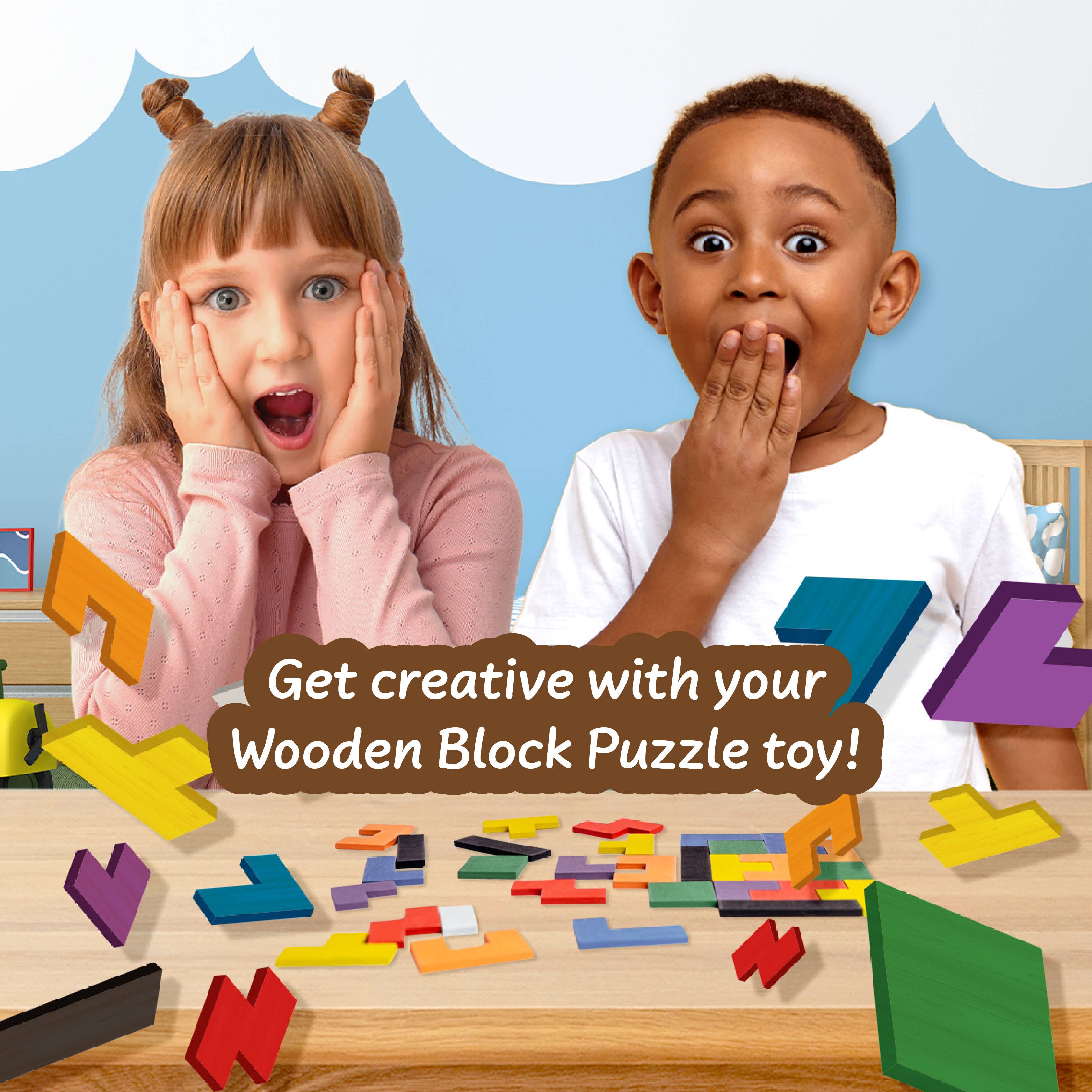 Science4you - Vendita all'ingrosso Giocattolo in legno - Bambini - Gioco in legno Tetris per bambini2