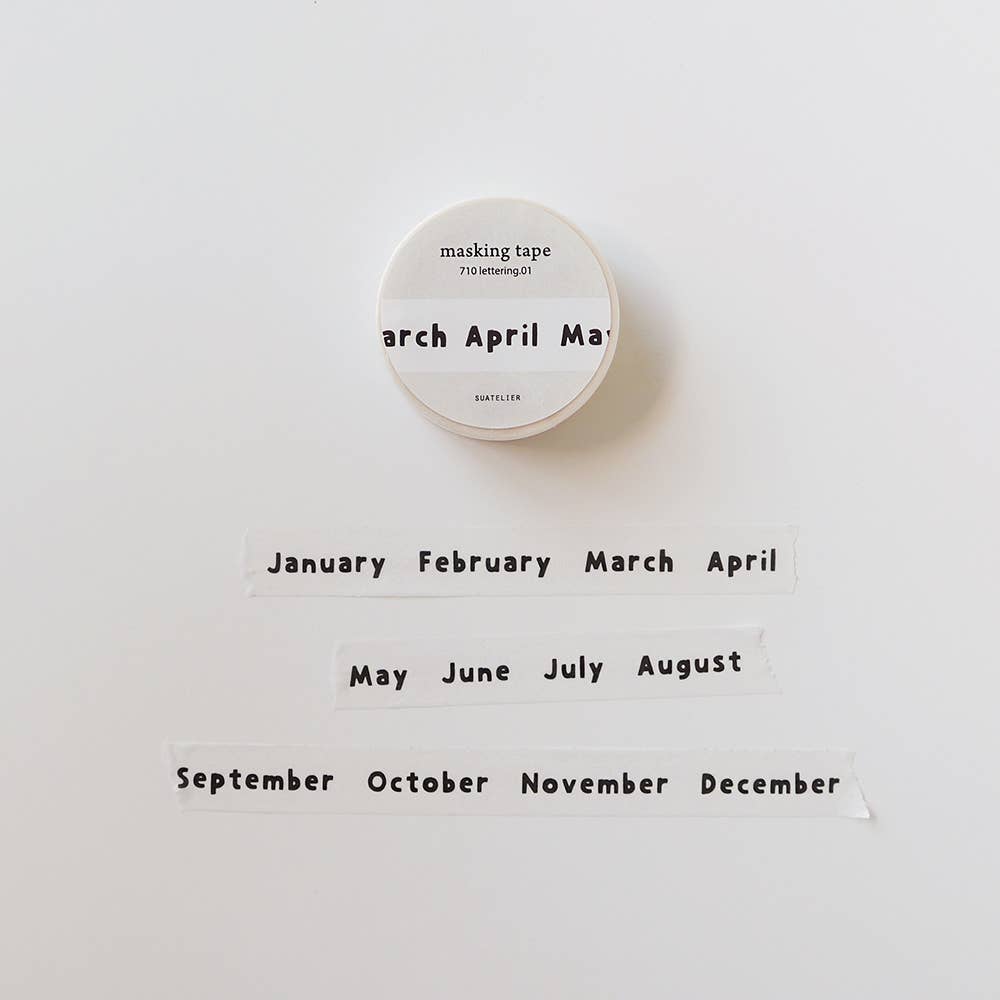 Suatelier Masking Tape - Lettering 01