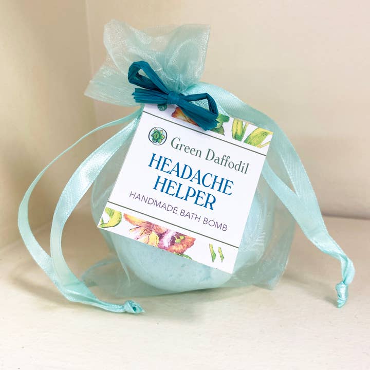 Green Daffodil Bath & Body - Wholesale Bath Bomb/Fizz - Headache Helper Bath Bombs1