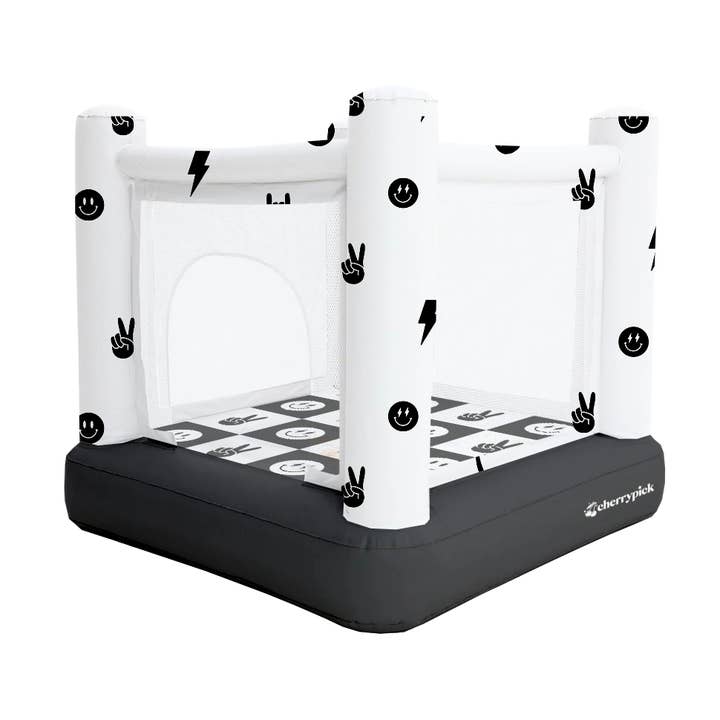 Magic Bounce House – Mini Kabelloses Indoor-Hüpfburg (Monochrome Smiley) für den Großhandel von Cherrypick