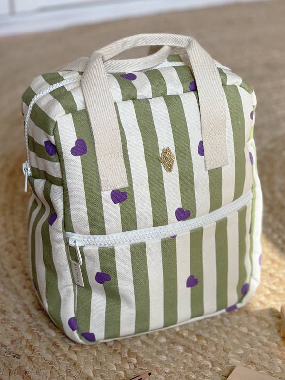 Baby Backpack NOE - Stripe & Love  for wholesale by Milinane