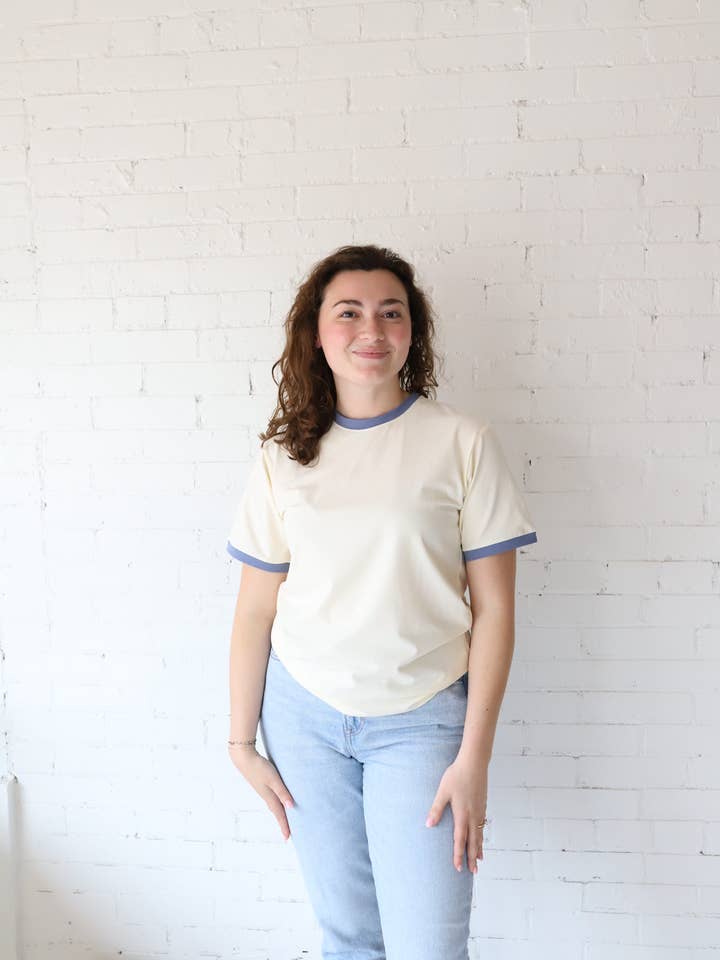 custom tshirts women - ringer tshirt - basic tees - blanks for wholesale by Polished Prints