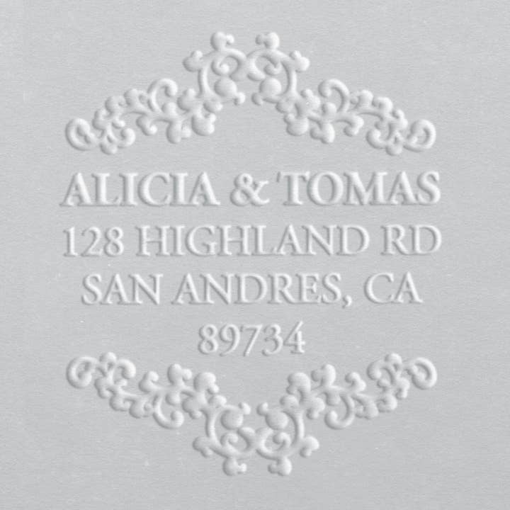 Indirizzo Embosser - Elegant Border per la vendita all'ingrosso da parte di Ladd Stamps