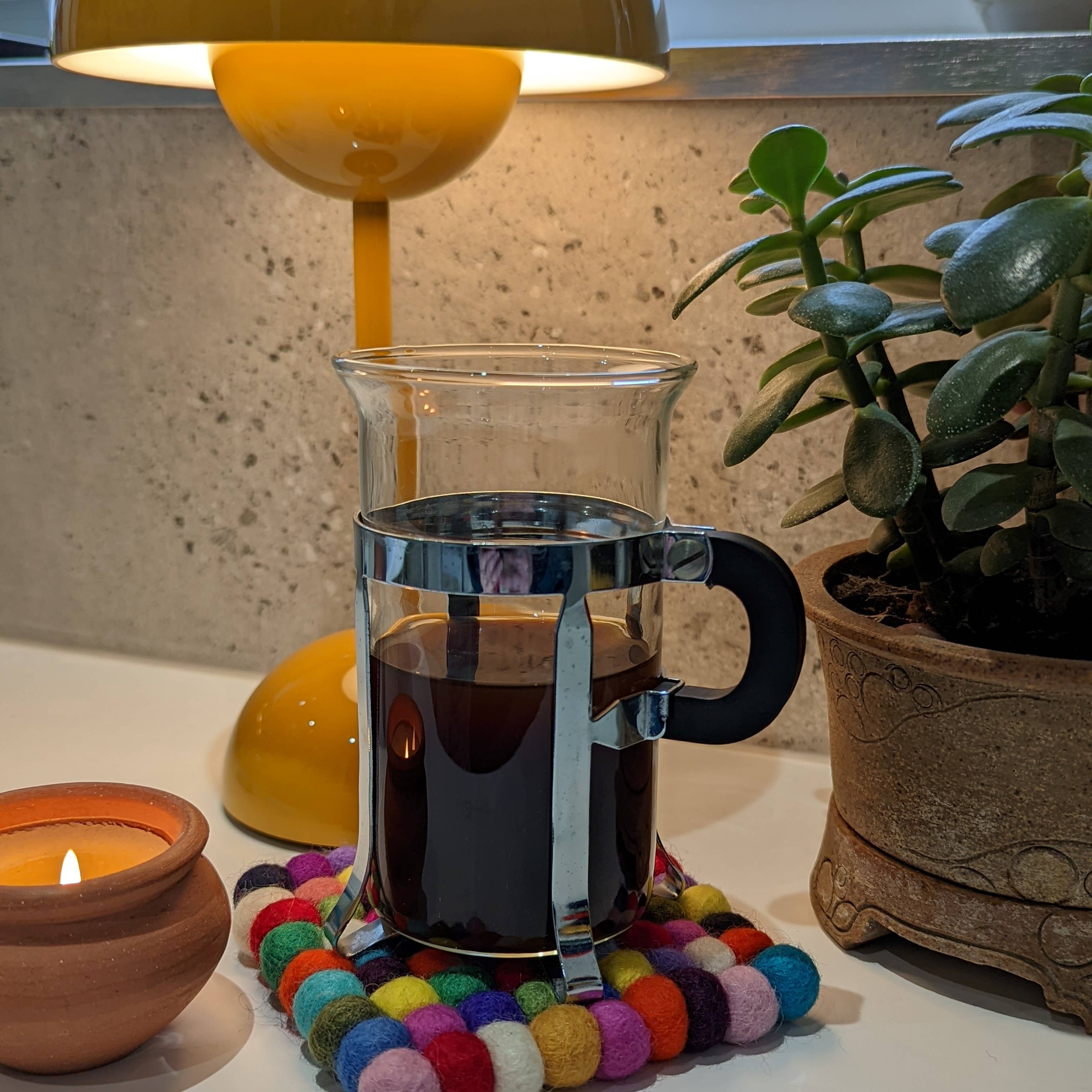 Cool Trade Winds – Großhandel Untersetzer – Kleine quadratische Filzuntersetzer aus Filzkugeln9