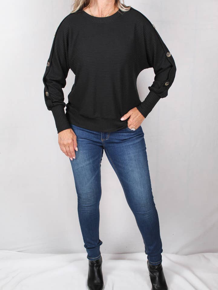 GS00692-B - Costina nera Dolman A1466 per la vendita all'ingrosso da parte di K & C Clothing, Inc.