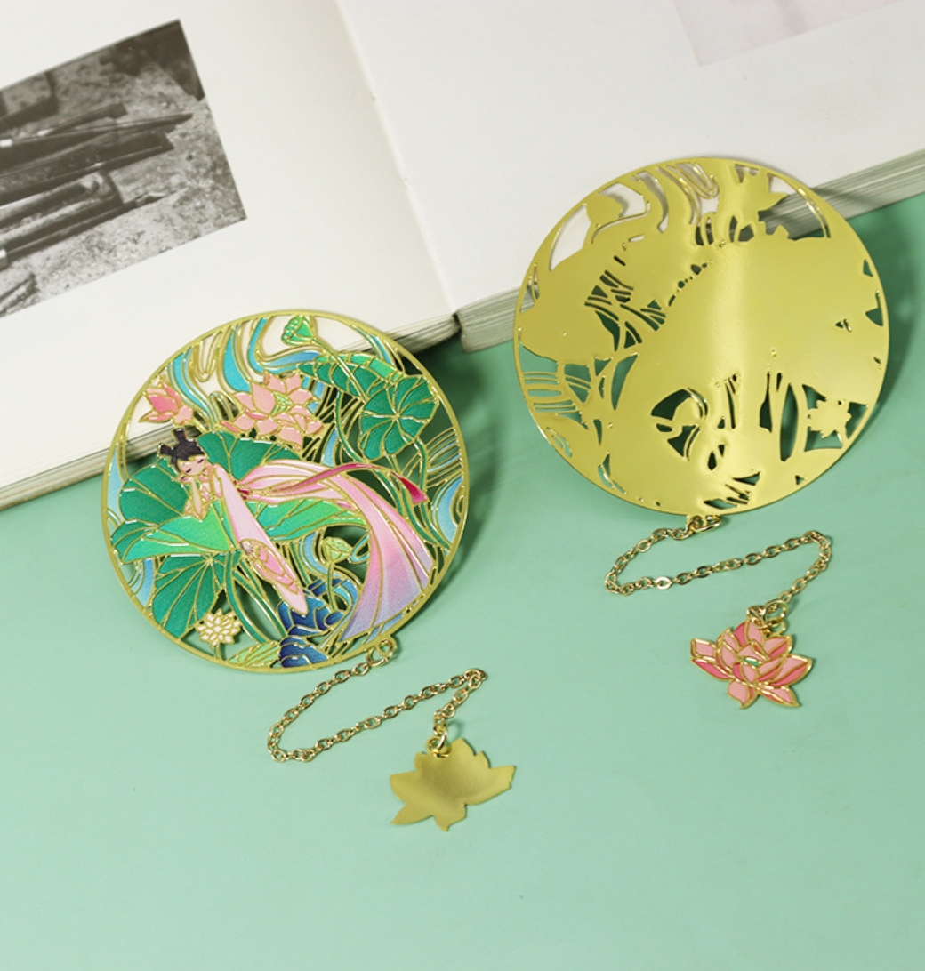 Bright MacMing - Wholesale Bookmark - Lotus Fairy Metal Bookmark2