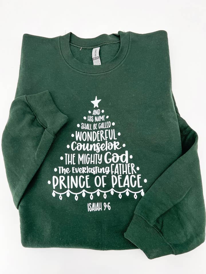 Jesaja 9:6 En Zijn Naam zal worden genoemd... Sweatshirt voor wholesale door Hand Made Alabama