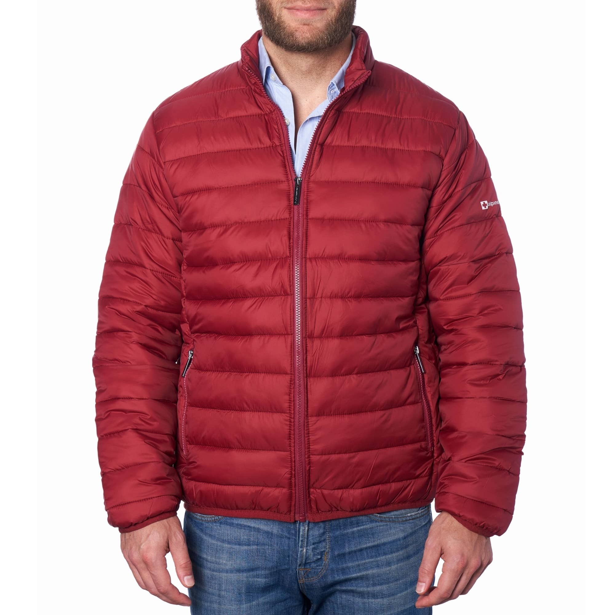 Alpine Swiss - Wholesale Puffer Jacket - Men's - Niko Packable Light Mens Down Alternative Puffer Jacket Bubb11