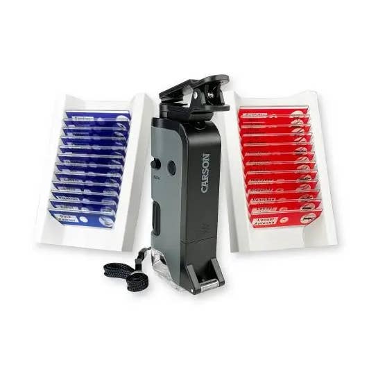 Microscópio De Bolso Microflip Bundle 100X-250X LED UV por atacado de Carson EU