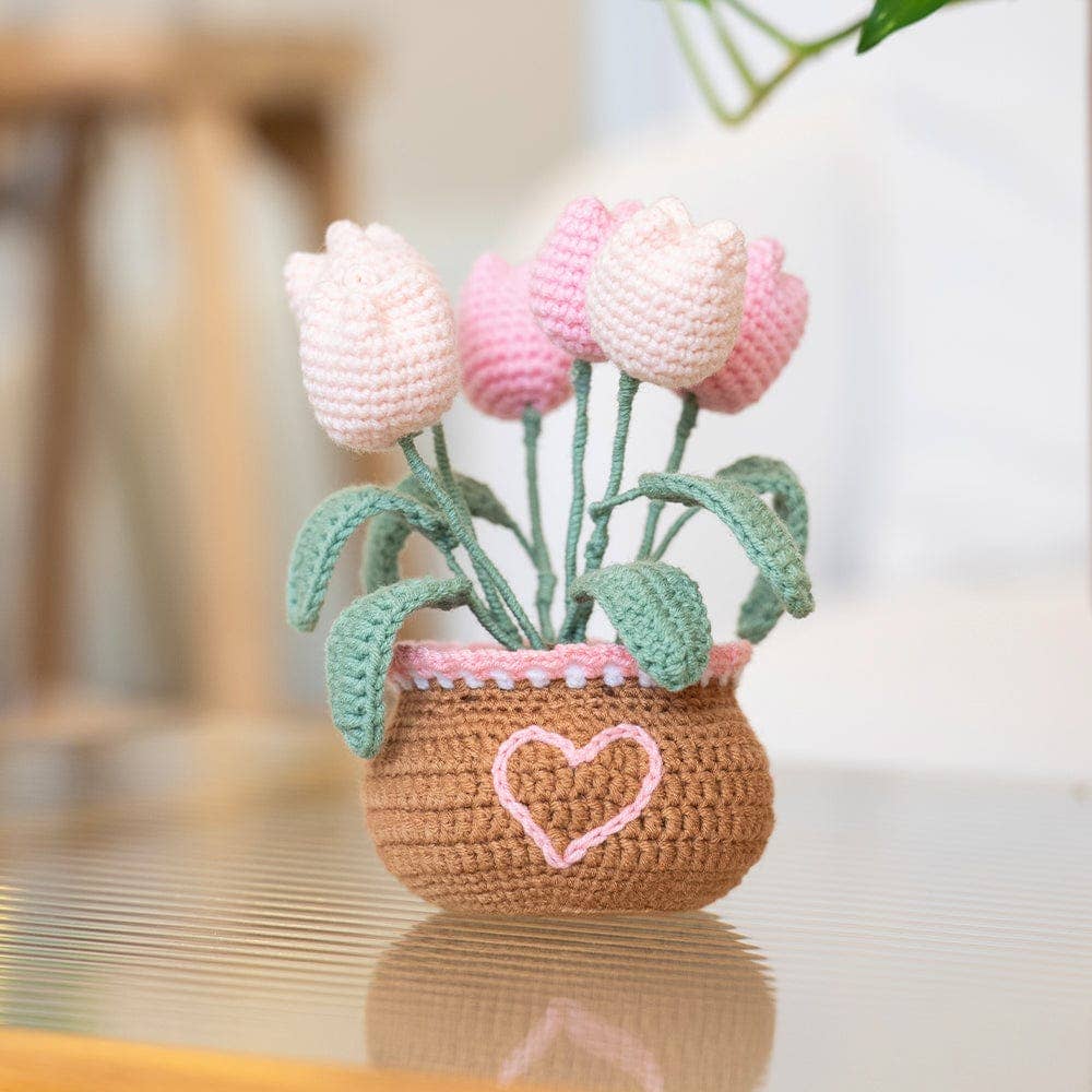Craft Club - Wholesale DIY Craft Kit - Tulip Pot - Crochet Pot Plant Kit3