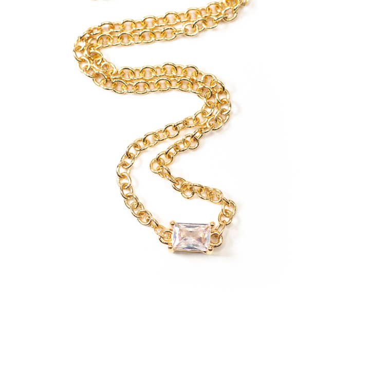Savvy Bling - Wholesale Pendant/Charm Necklace - CZ Chain Link Necklace