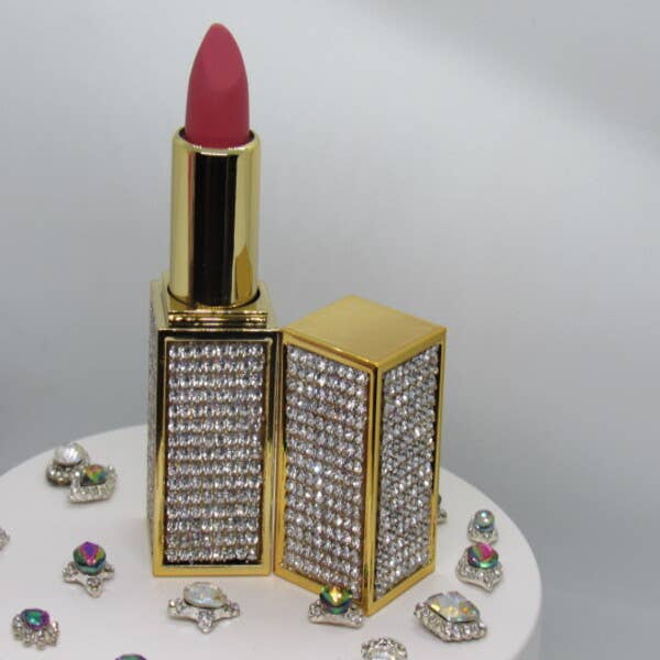 Elise Pink - Wholesale Lipstick - Glamour Lipstick "Viral" with Rhinestones5