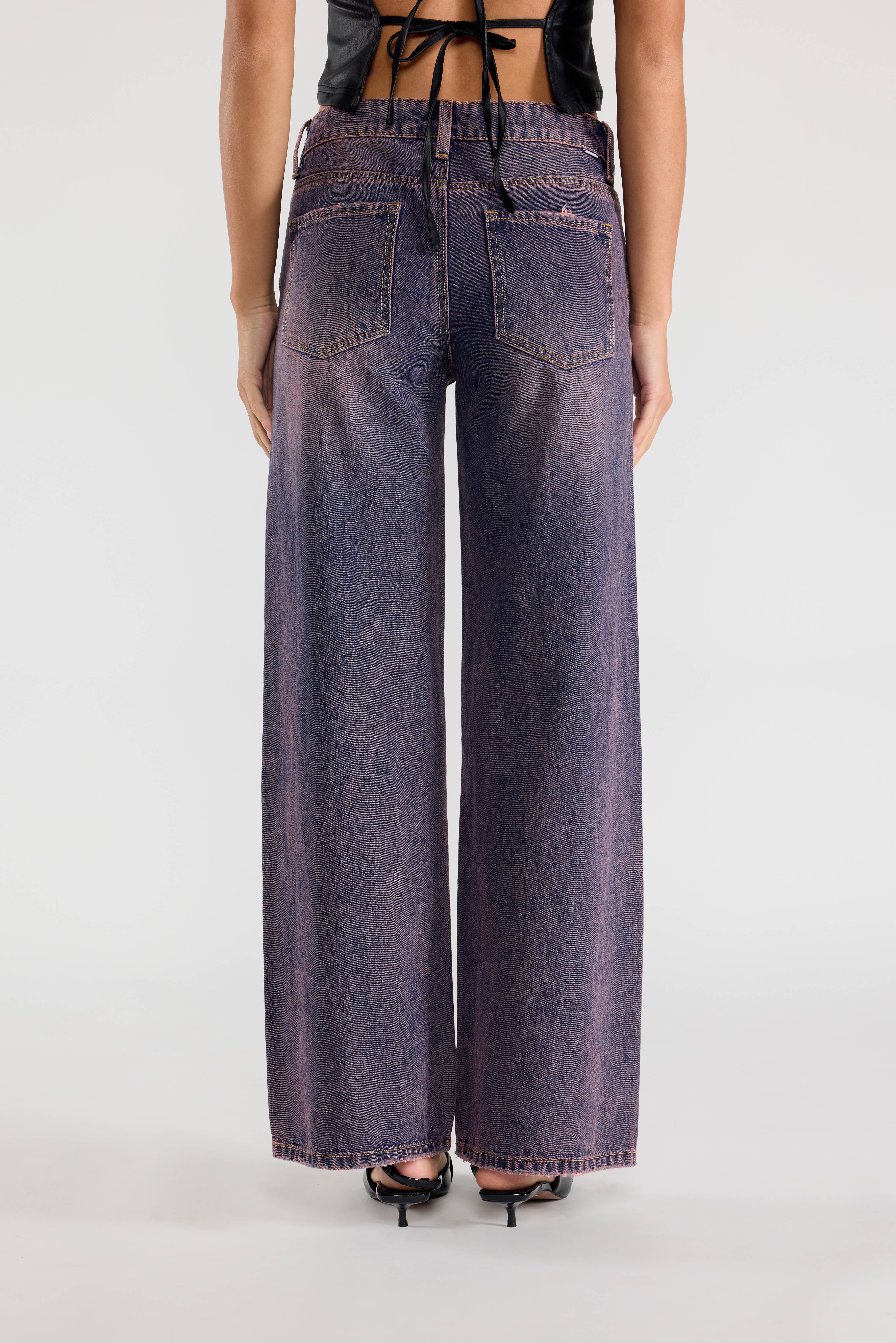 ENJEAN - Venta al por mayor Vaqueros - Mujer - JEANS DE PIERNA ANCHA RELAJADA DE CINTURA MEDIA OPEN PACK WEP36472