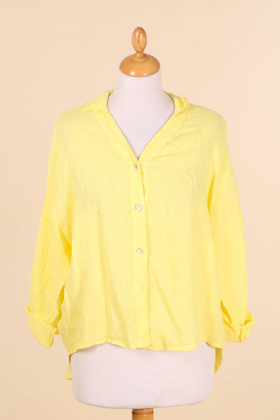 LINEN & COTTON HOUSE - Vente Chemise à col boutonné – femme - CHEMISE EN LIN. 48902 NINA22