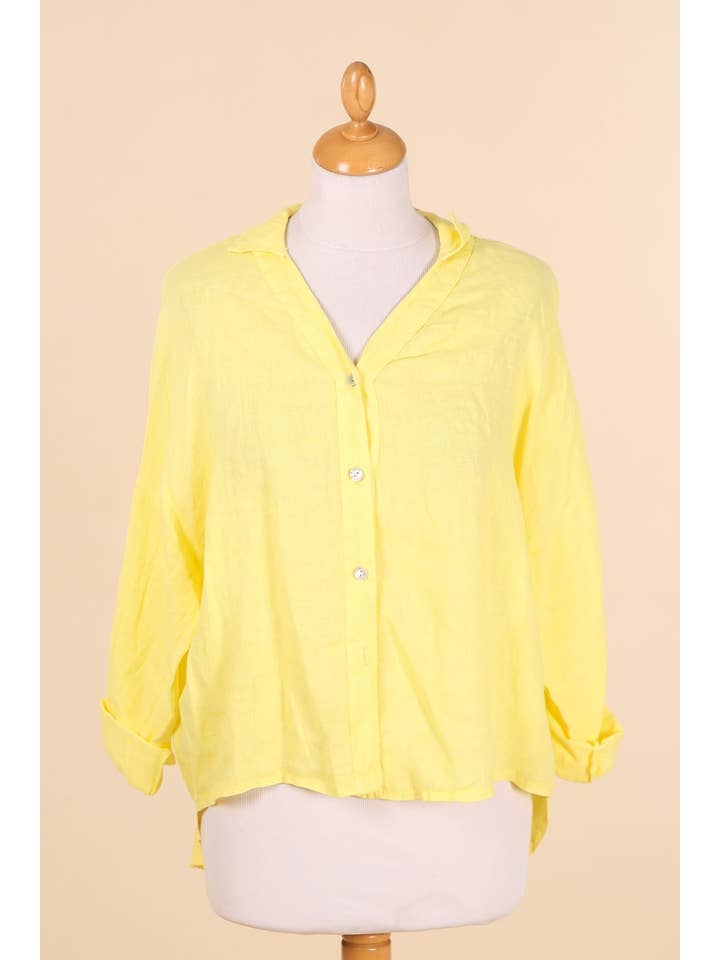 la maison des fibres naturelles - Wholesale Buttoned-down shirt β Women's - linen shirt 6209848