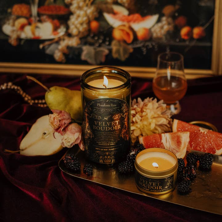 Phantom Row - Wholesale Jar/Filled Candle - Velvet Boudoir | Soy Wax Jar Candle