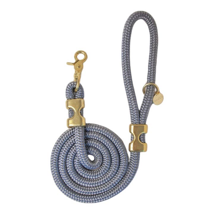 5 ft Silver Rope Dog Leash for wholesale by Crew LaLa