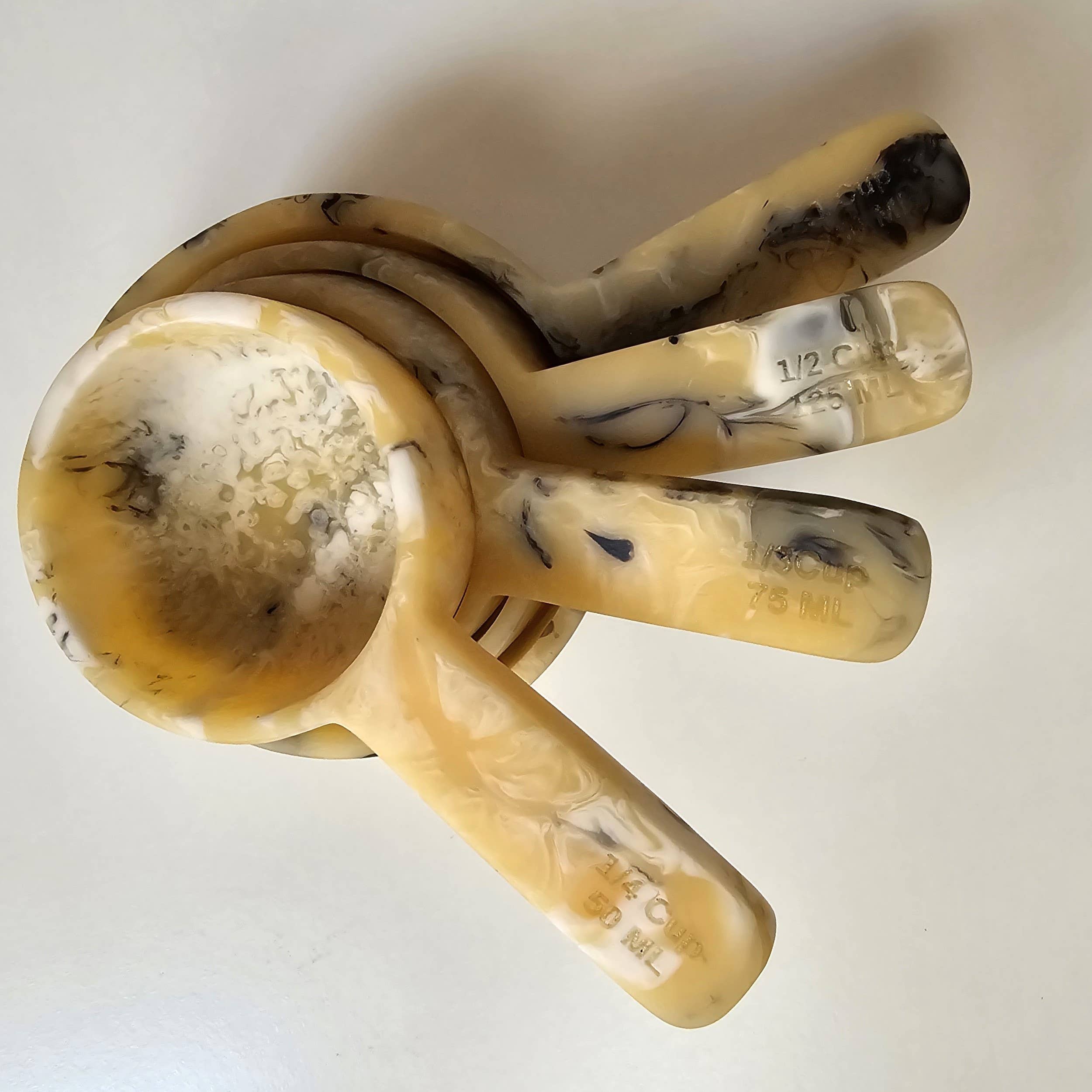 Gibb & Daan - Vente Verre à mesurer - Tasses à mesurer en résine coulée à la main - Cadeaux de cuisine, pâtisserie7