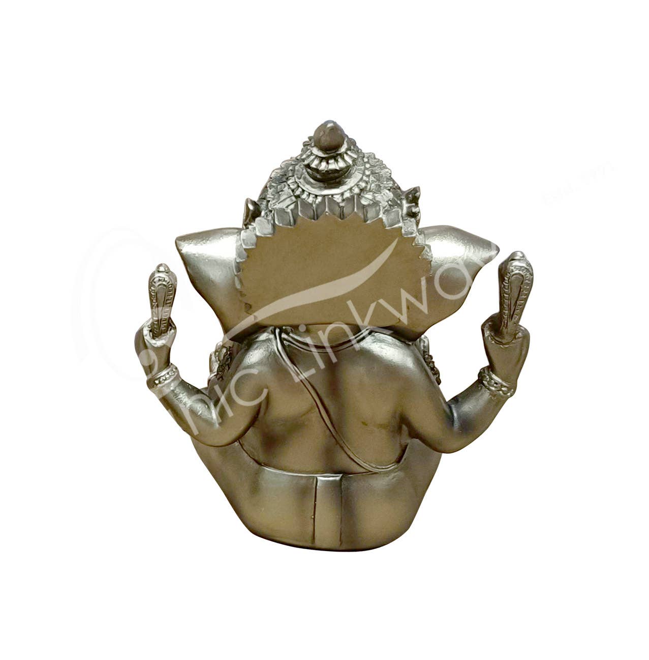 Oceanic Linkways Inc - Wholesale Sculpture - STATUE - GANESHA, GOLD 4.95"L X 6.10"H1