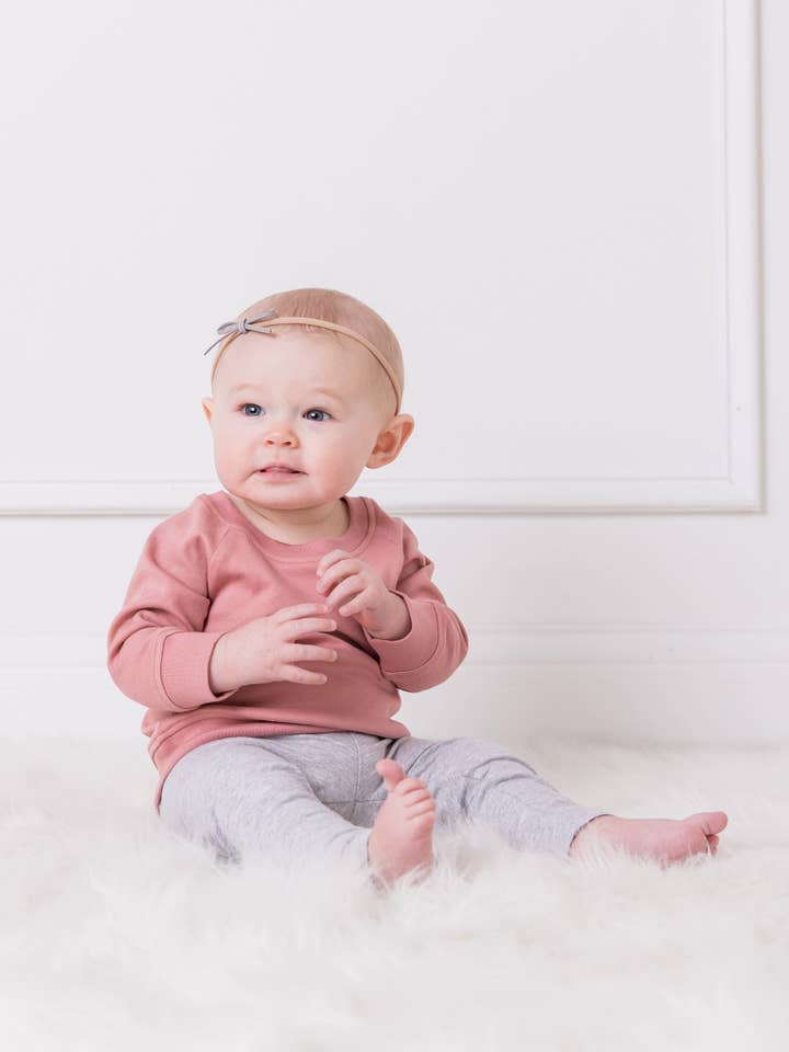 Colored Organics - Wholesale Sweatshirt - Kids - Organic Baby and Kids Portland Pullover - Rose