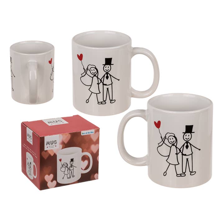 Stoneware Mug,So much in Love, 9 x 8 cm, 300 ml, for wholesale by Out of the blue KG