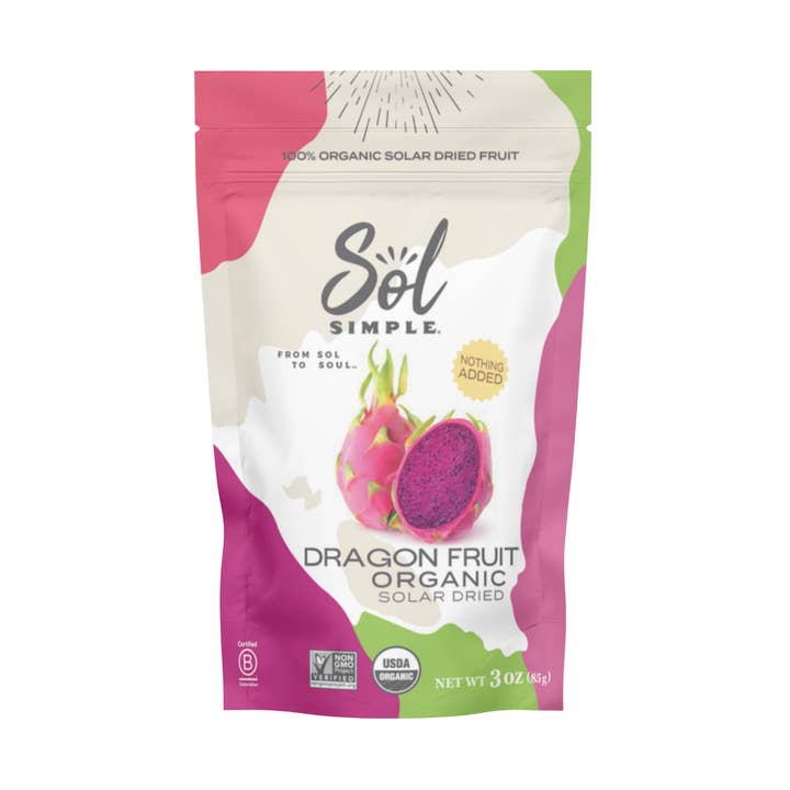Organic Solar Dried Dragon Fruit for wholesale by Sol Simple