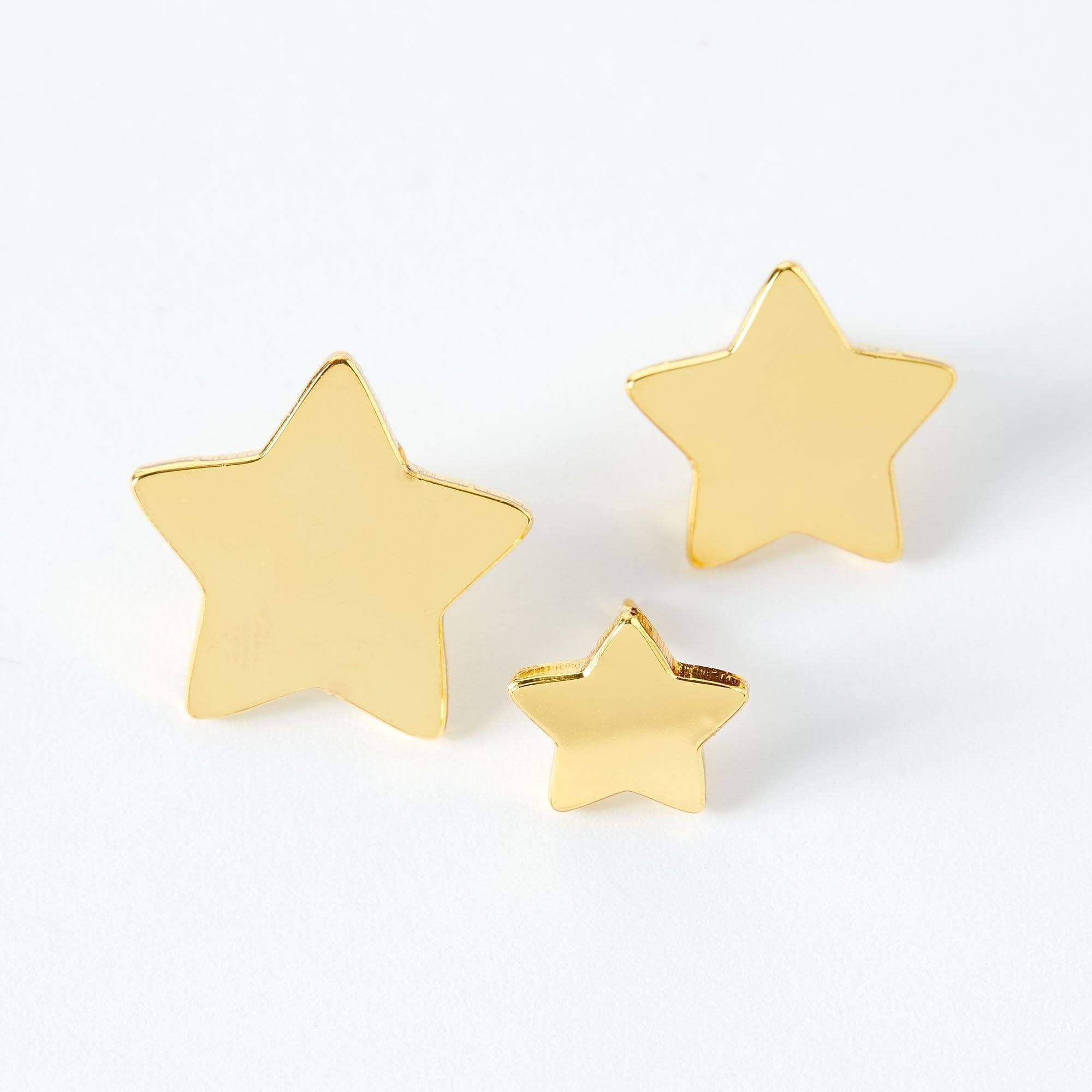 Punky Pins – wholesale Lapel pin/button – Trio of Stars Enamel Pin Set1