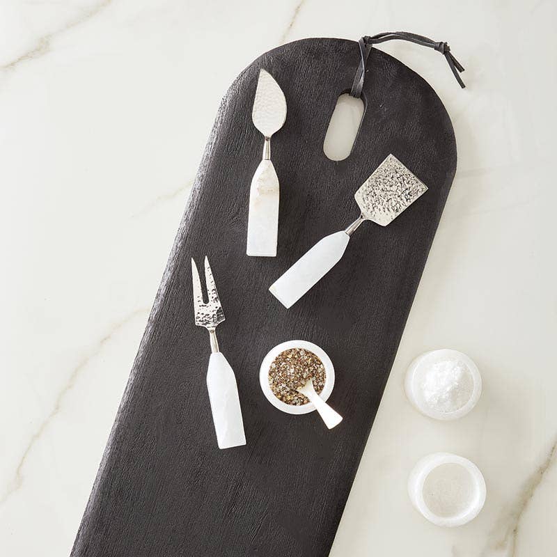 Santa Barbara Design Studio by Creative Brands - Wholesale Cheese Spreader - Alabaster Cheese Knives - Set of 24