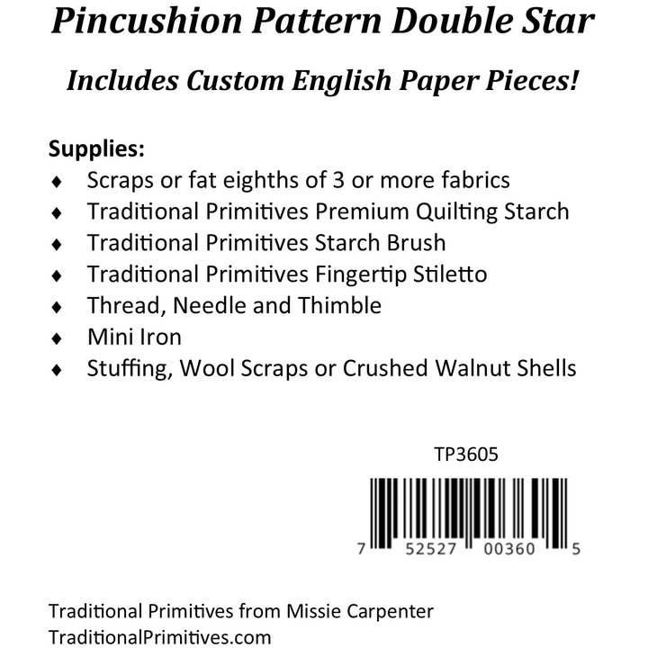 Traditional Primitives - Wholesale Craft Sewing Kit - English Paper Pieced Pincushions3