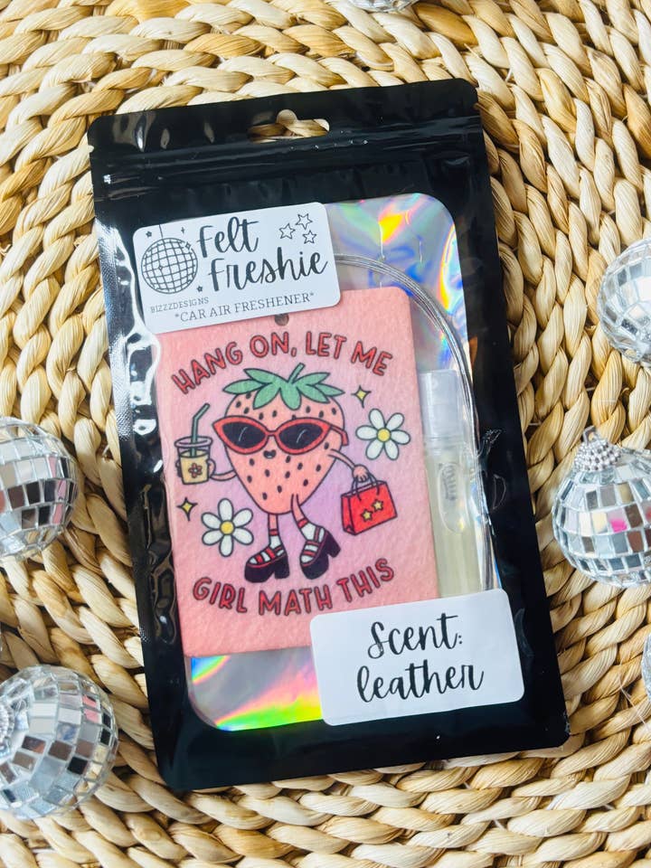 Deodorante per ambienti Girl Math Felt Freshie Boutique Freshie per la vendita all'ingrosso da parte di Bizzz Designs