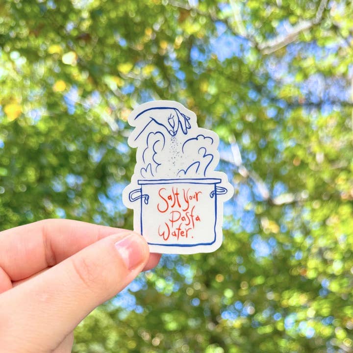 Olive Street Collective - Wholesale Sticker - Salt Your Pasta Water Sticker4