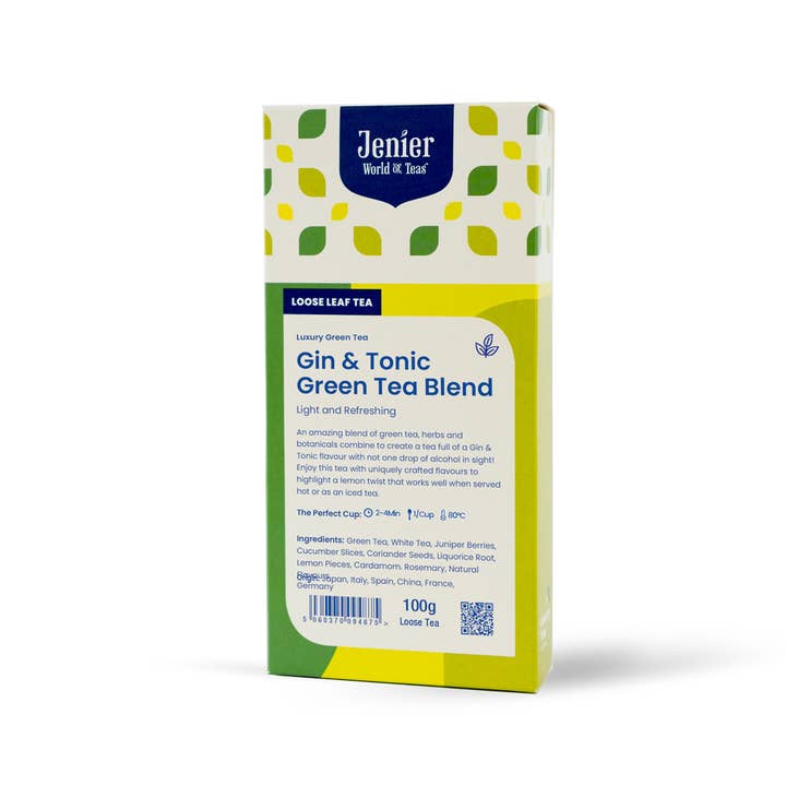 Gin & Tonic Green Tea Blend - 100g Loose Leaf for wholesale by Jenier World of Teas