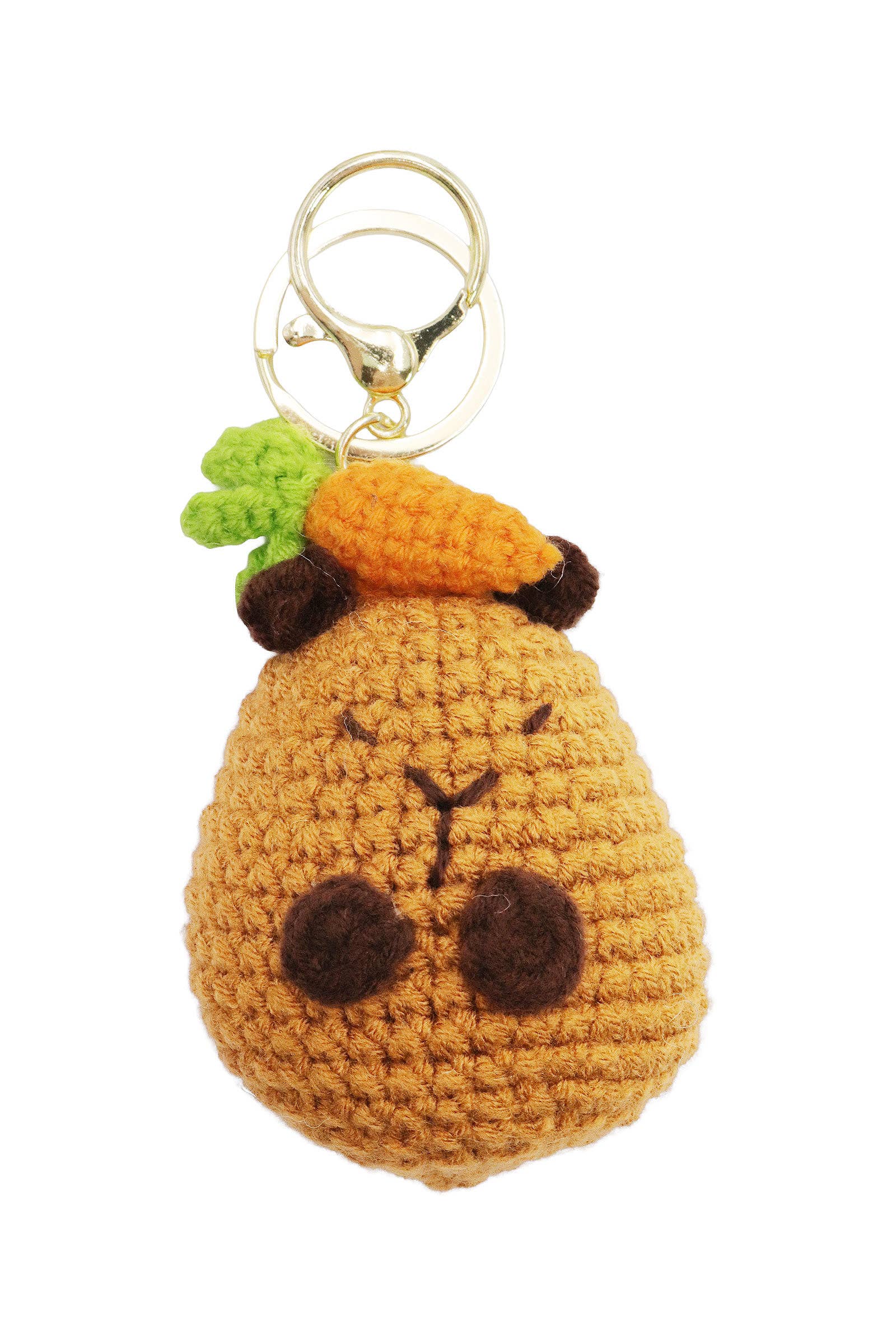 ASSORTED Capybara Fruits And Veggies Crochet Key Chain for wholesale on Faire10