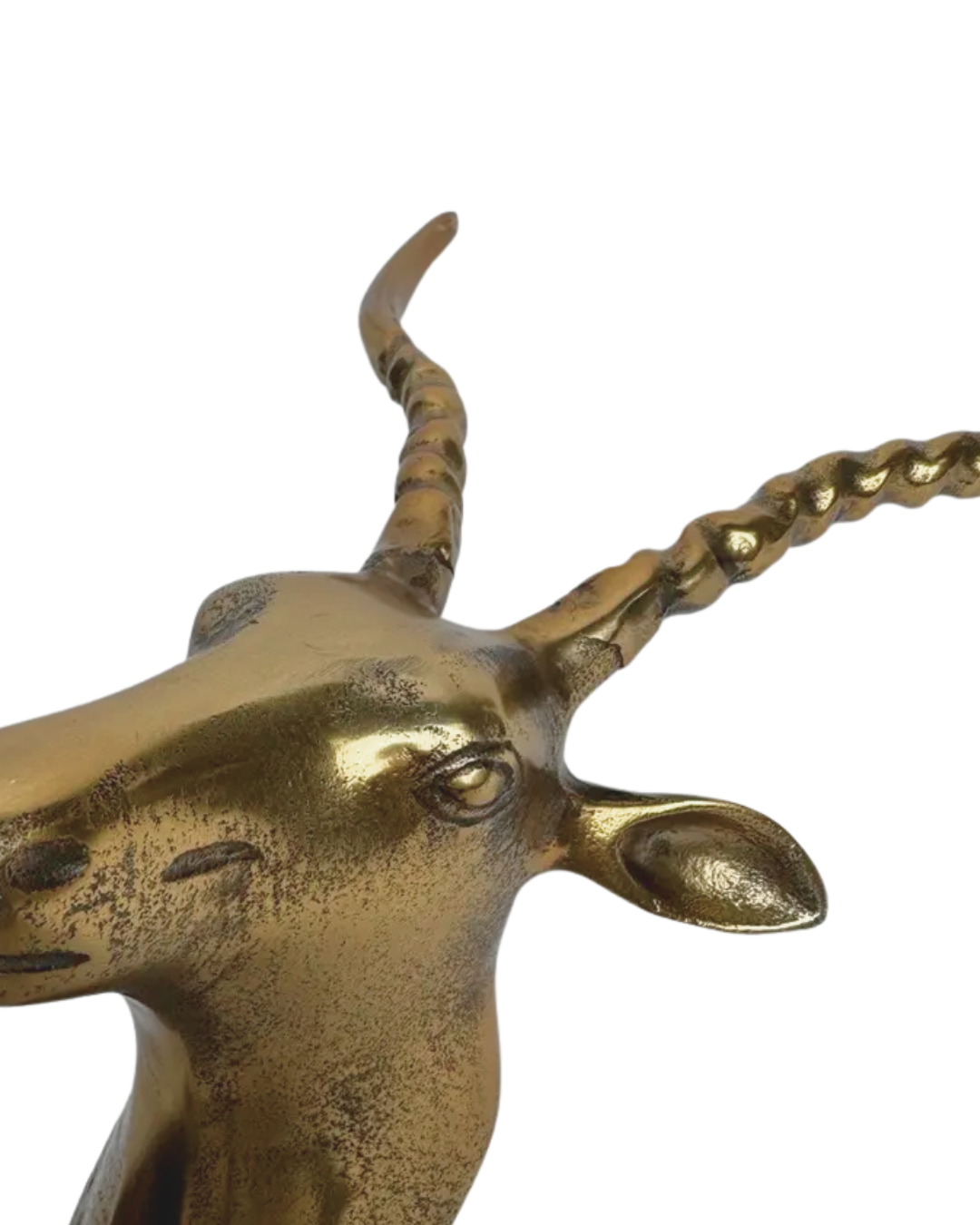 India Handicrafts Inc - Wholesale Wall Accent - Gazelle Gold Wall Decor2