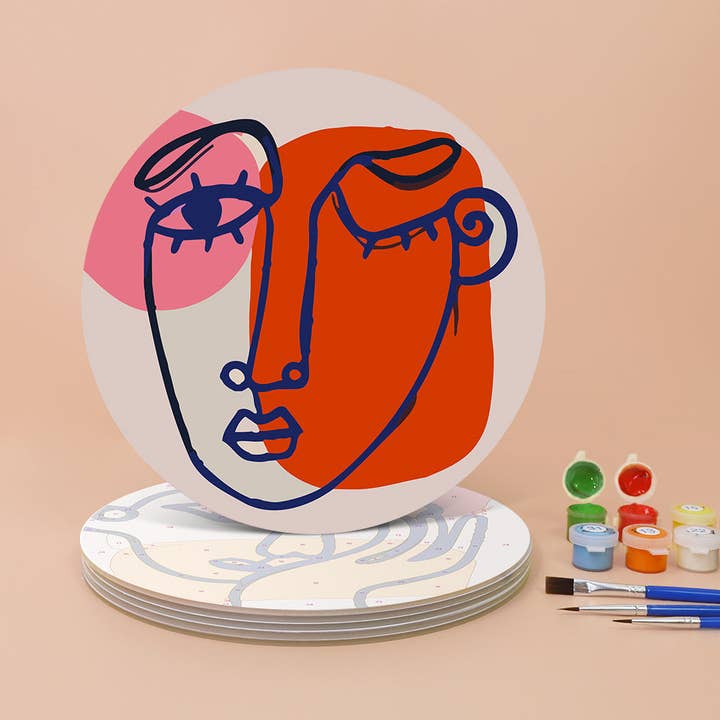 6-delars julbordsunderlägg set 20 cm - Set 14 för wholesale av Paint Your Numbers