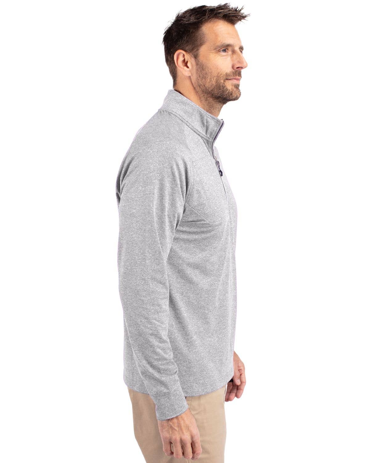 Cutter & Buck - Wholesale Sweatshirt - Men's - Cutter & Buck Adapt Eco Knit Heather Mens 1/4 Zip Pullover32