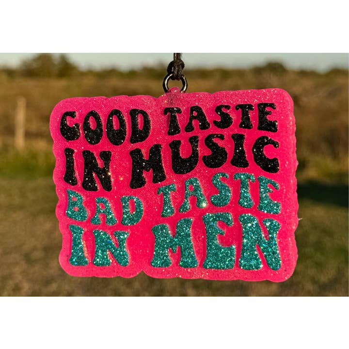 Good Taste in Music, Bad Taste in Men Car Freshie/Car Scent for wholesale by Scent Story Freshies