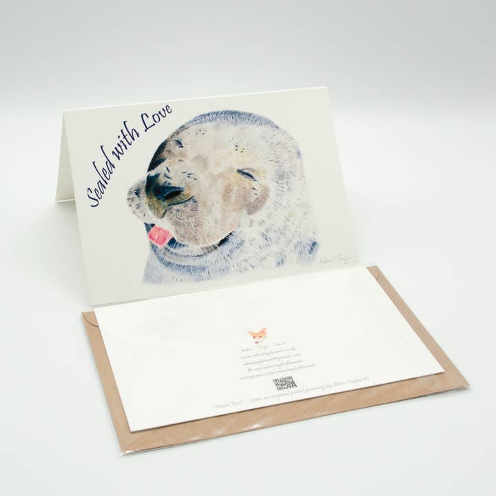 Valentine's Day Card - a pack of 5 - Sealed with Love for wholesale by Alan Taylor Art