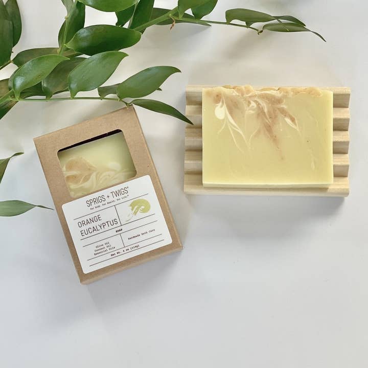 Orange Eukalyptus tvål för wholesale av Sprigs + Twigs