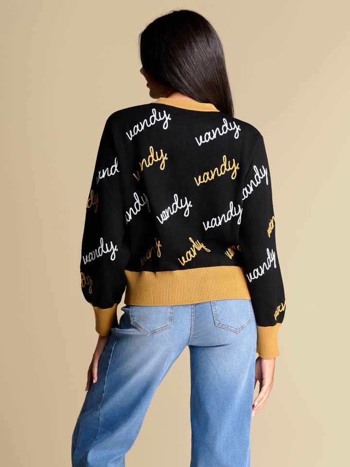 Stewart Simmons - Wholesale Cardigan - Women's - The Angled Rope Embroidery Cardigan | Vanderbilt3