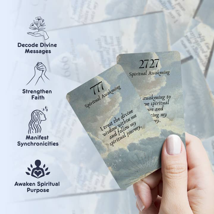 Designs by Deekay Inc. - Wholesale Tarot Cards - Angel Numbers Affirmations Card Deck