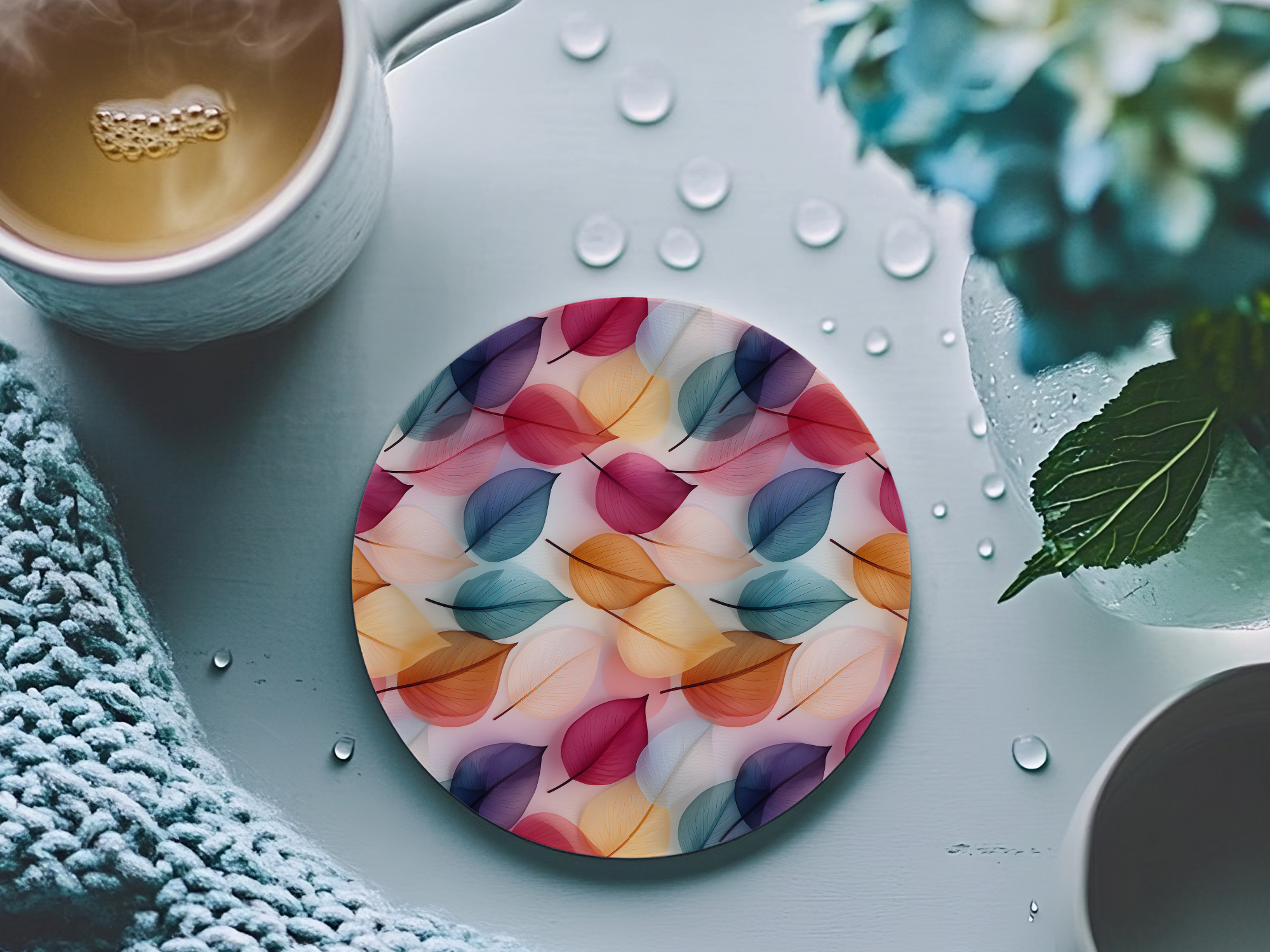 Fernville Creations - Wholesale Coasters - Leaves Coaster, Nature Lover Gift, Nature Inspired Decor0