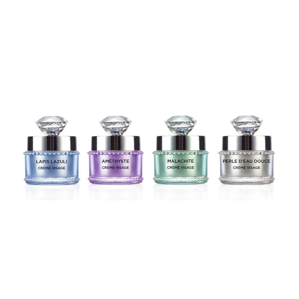 IRIS & OPALE Beauty - Wholesale Vochtinbrengende crème voor het gezicht - Hydra Minima set - 4 mini gezichtscrèmes met edelstenen2