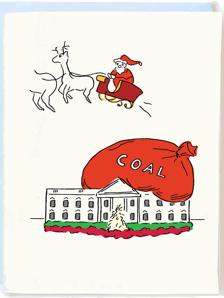 Funny Political Christmas Card - White House Holiday Humor for wholesale by Pop + Paper