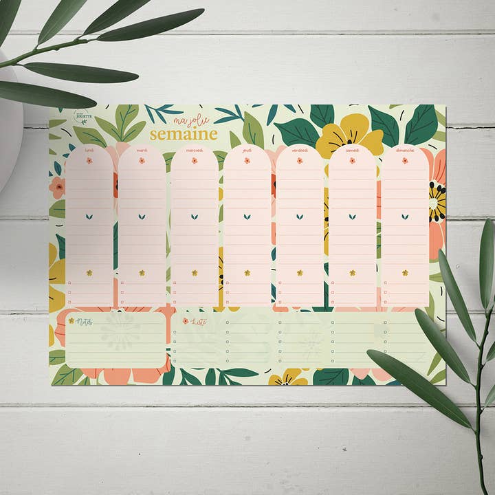 Maison Joliette - Wholesale Planner - Semainier - Flowering2