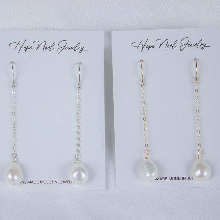 Ferskvandsperle øreringe for engroshandel hos Hope Noel Jewelry