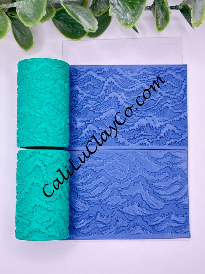 Foamy Sea Texture Roller for Polymer Clay/Fondant/Cookie Dough for wholesale by CaliLu Clay Co.