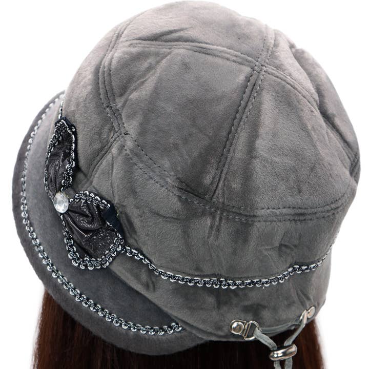 Cap Zone - Wholesale Cloche Hat - Women's - Women's Vintage Lux Velvety Fleece Cloche Hat10