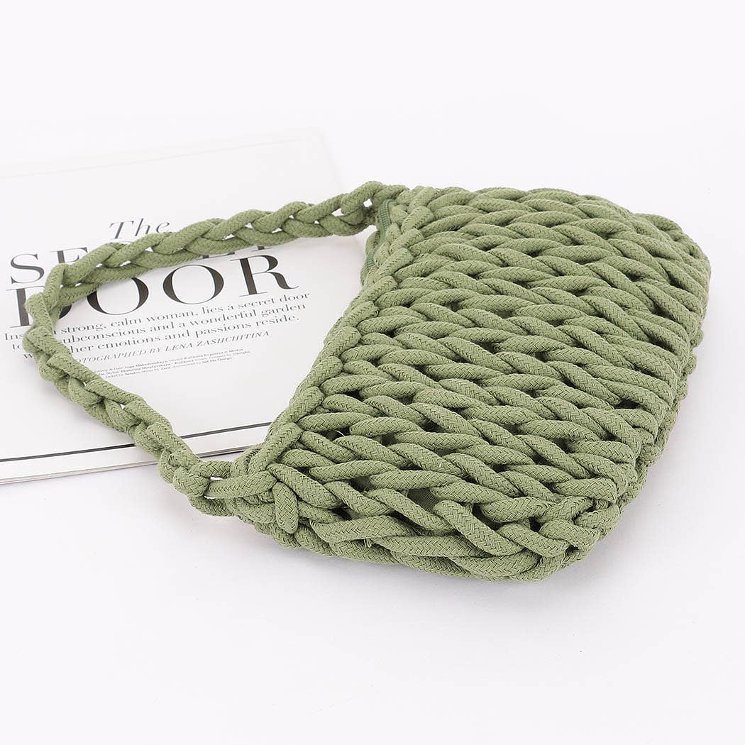 3AM BY H&D ACCESSORIES – Großhandel Schultertasche – Damen – Baumwollgeflecht Hobo-Tasche5